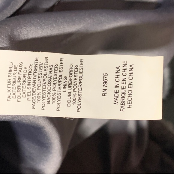 Lucky Brand | Grey Cropped Teddy Bear Soft Zip Up Crop Jacket | XL - Picture 9 of 12